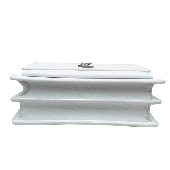 Saint Laurent Sunset Medium Shoulder Bag Leather White - Picture 5 of 12